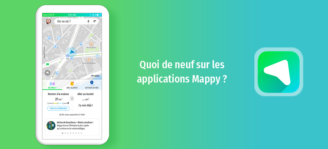 Quoi de neuf sur les applications Mappy ? - Blog Mappy